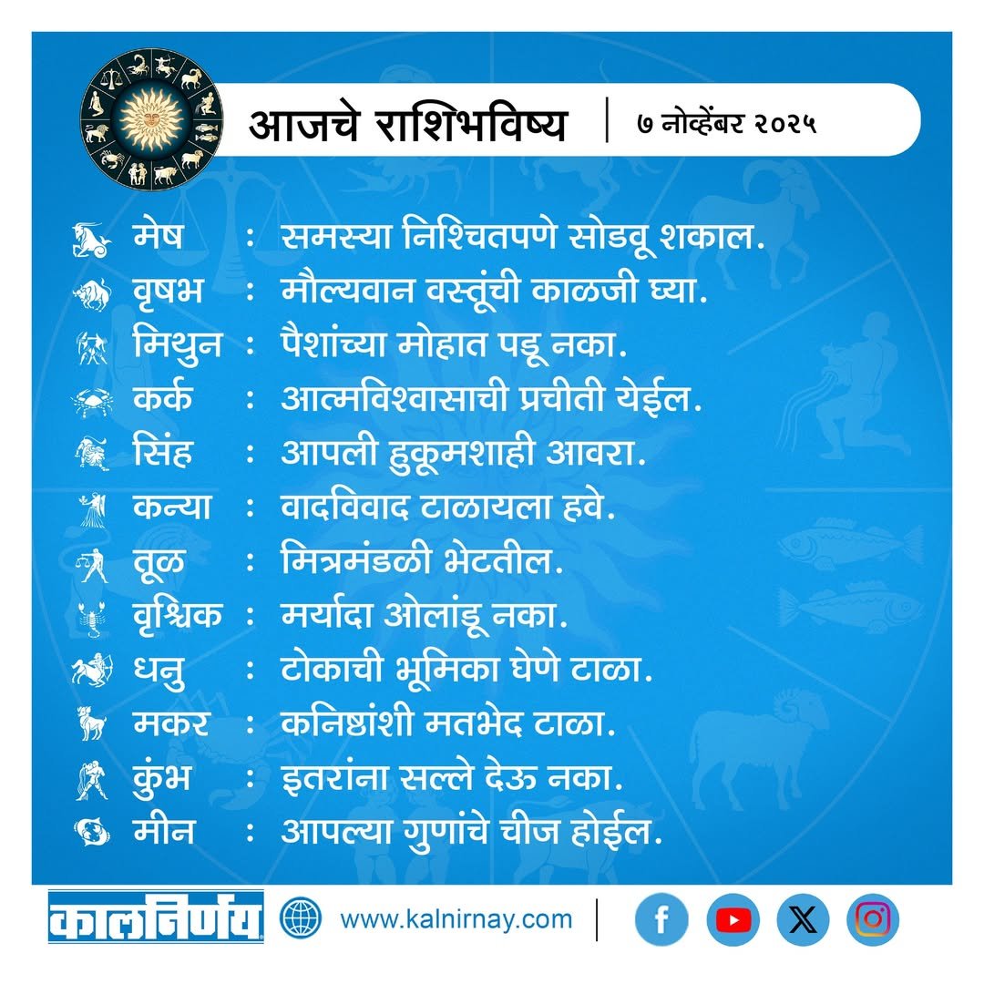 Kalnirnay 2025 today horoscope Kalnirnay 2025 today horoscope