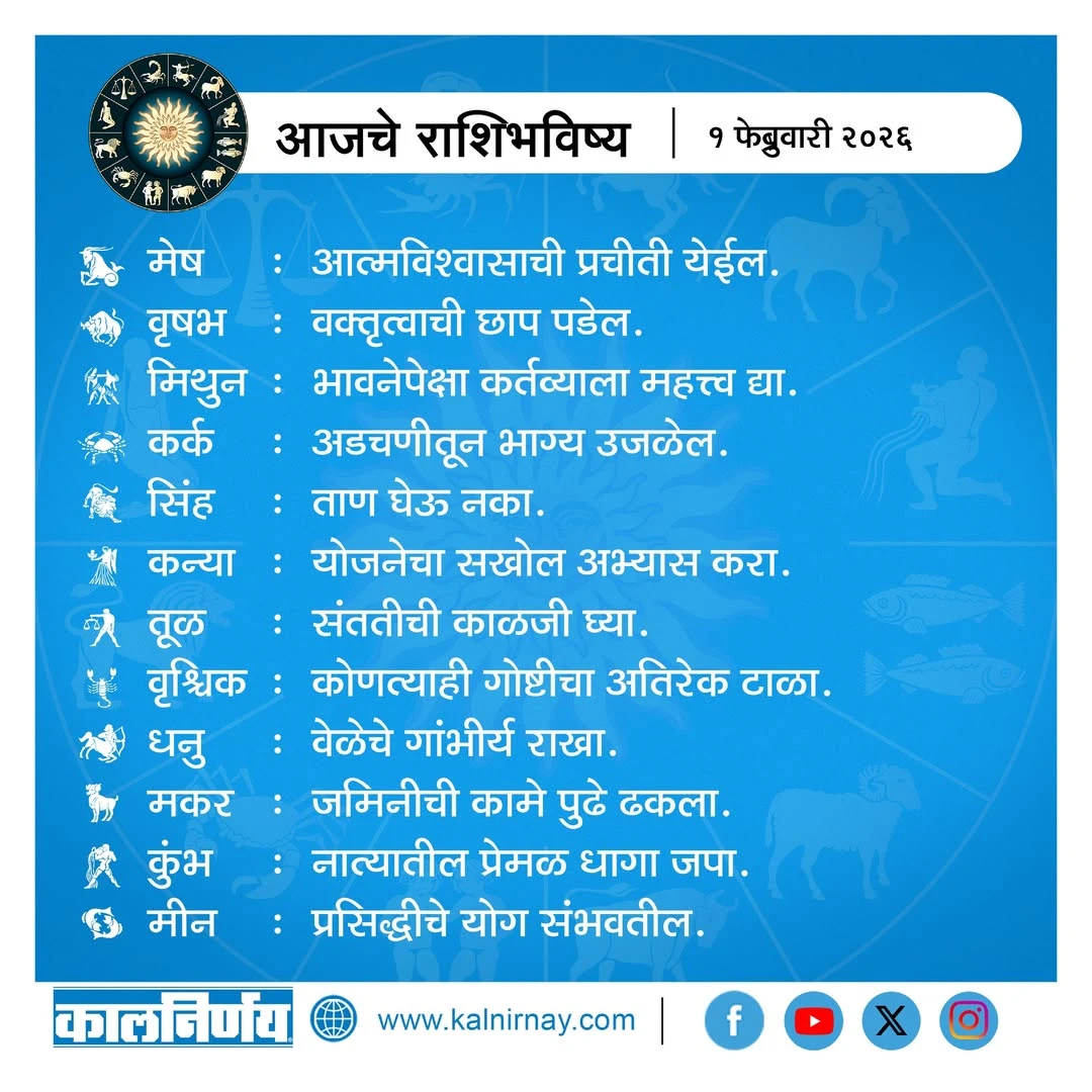 Kalnirnay 2026 today horoscope Kalnirnay 2026 today horoscope